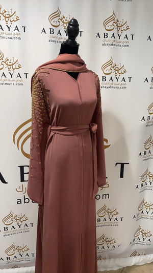 Golden Blush Abaya