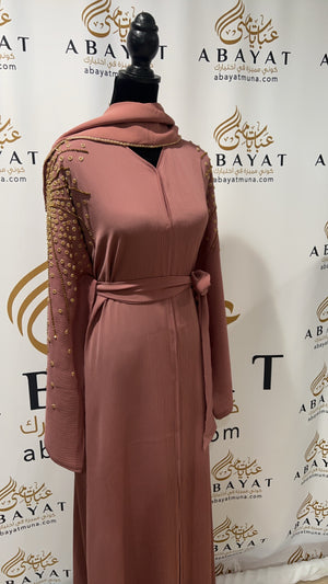 Golden Blush Abaya