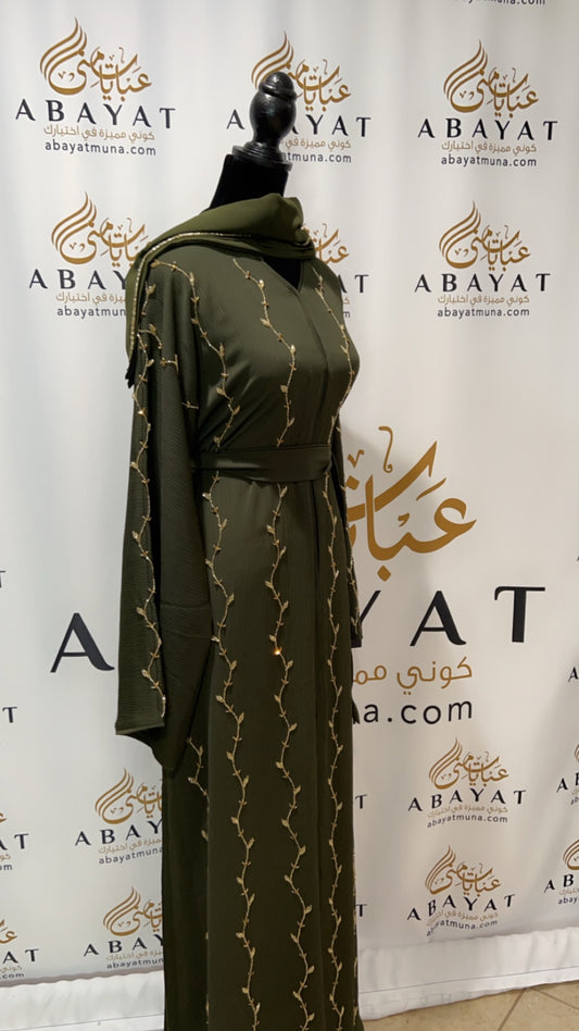 Green Abaya 9199211