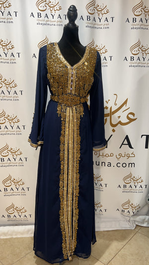 Navy Blue Kuftan 9199255