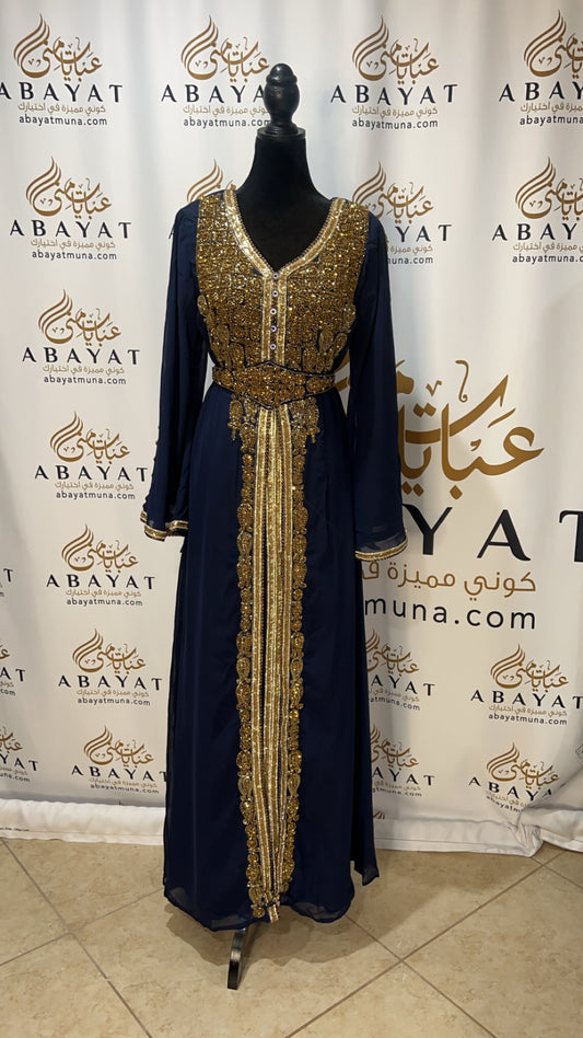 Navy Blue Kuftan 9199255