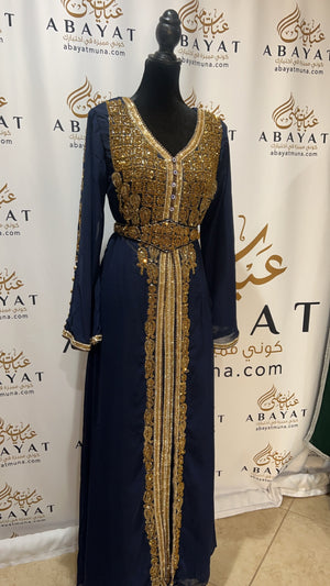 Navy Blue Kuftan 9199255