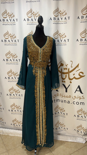 Turquoise Kuftan Elegant 9199259