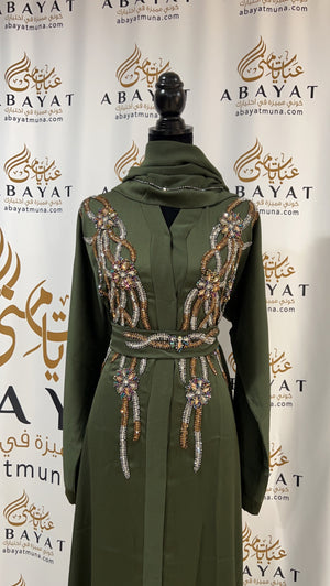 Beautiful Abaya green 9198363