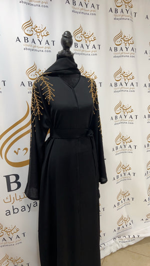 Golden Touch: Black Abaya