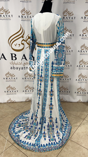 Bridal Palestinian Thobe With Belt #43451