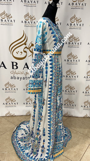 Bridal Palestinian Thobe With Belt #43451