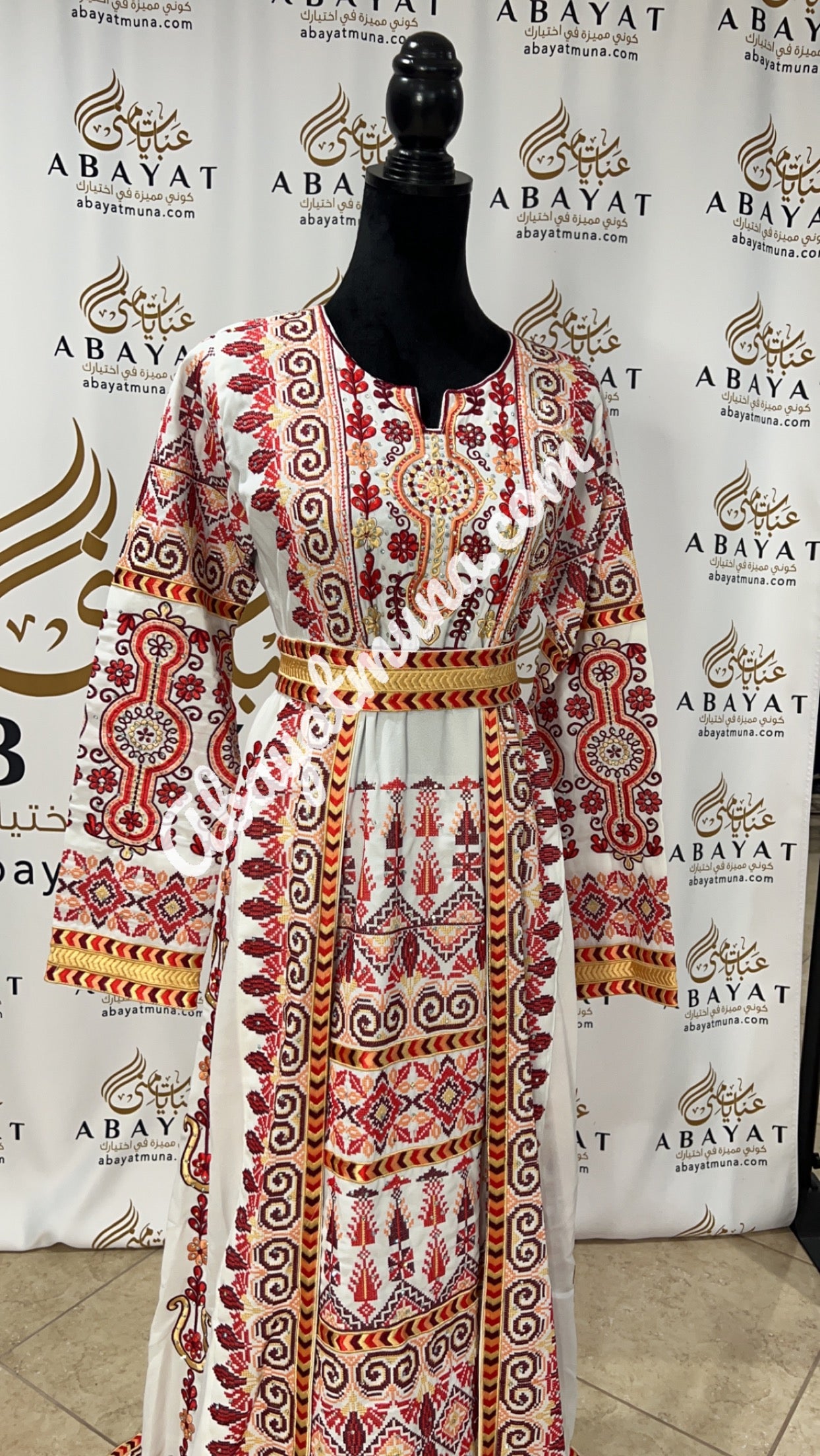 Embroidered Palestinian Thobe  -4511