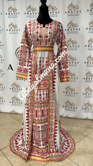 Embroidered Palestinian Thobe  -4511