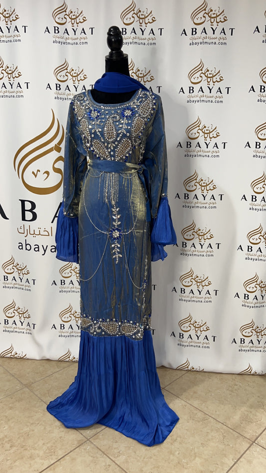 Blue Abaya beautiful 9198402