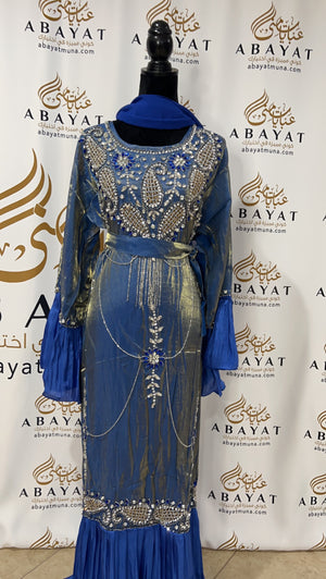 Blue Abaya beautiful 9198402