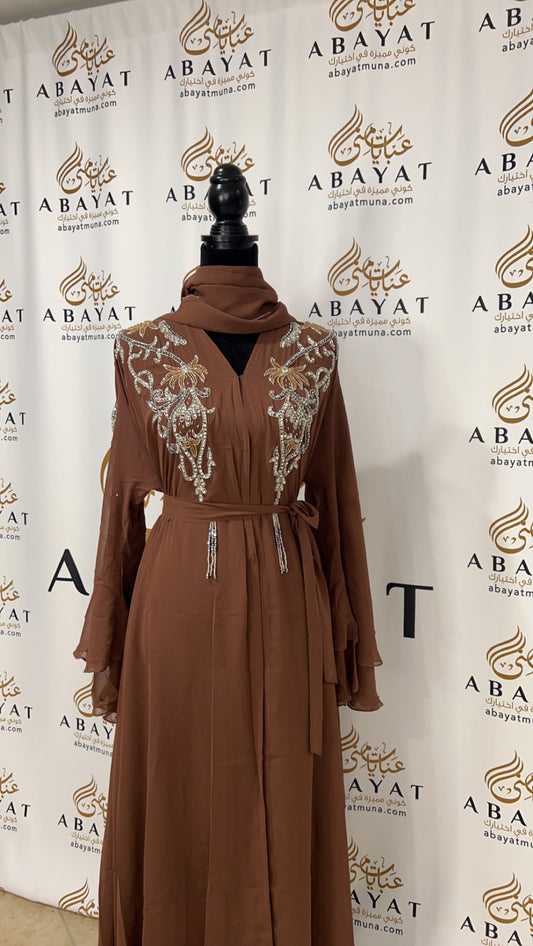 Beautiful brown abaya 9198438