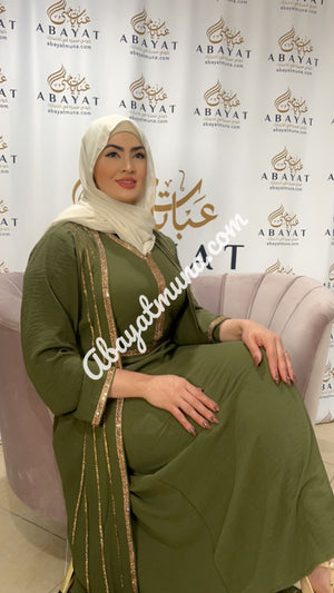 Beautiful 2 piece Abaya 
#3917