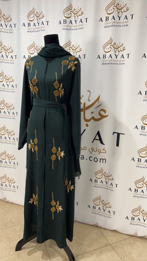 Beautiful green abaya 9198544