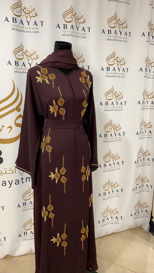 Beautiful brown abaya 9198554