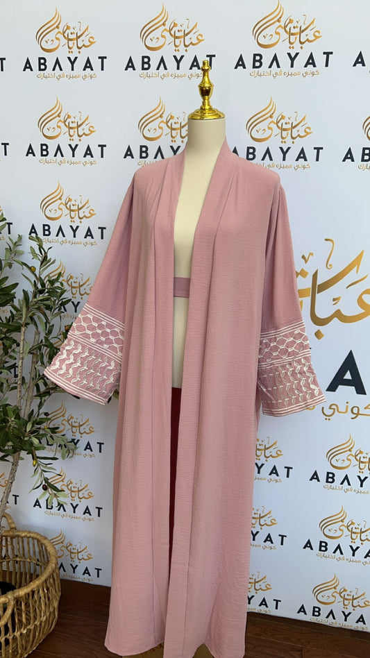 Pink Kuffieya Designed Cardigan