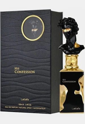 Lattafas His Confession Men's Eau De Parfum 3.4oz