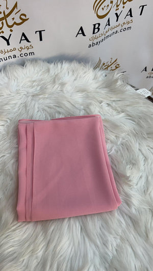 Pink Chiffon Georgette Hijab