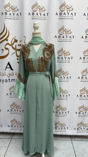 Mint Green Abaya #9198060