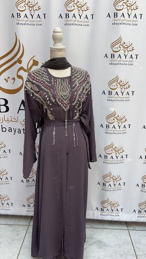 Lavender Two Piece Abaya #9198056