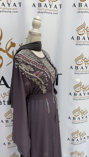 Lavender Two Piece Abaya #9198056