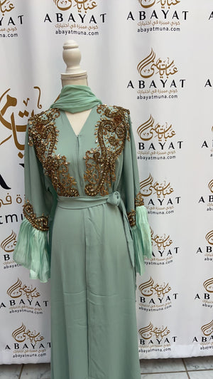 Mint Green Abaya #9198060