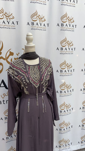 Lavender Two Piece Abaya #9198056