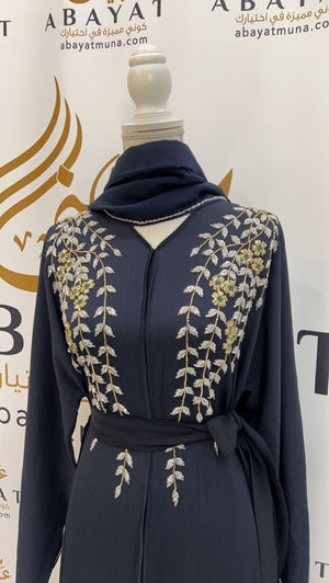 Gorgeous Navy Blue Abaya