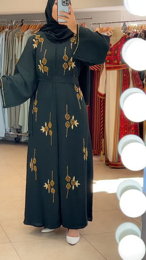 Beautiful green abaya 9198544