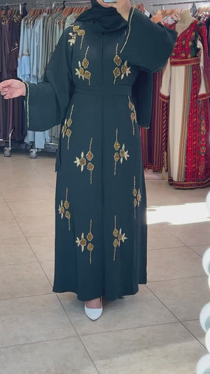 Beautiful green abaya 9198544