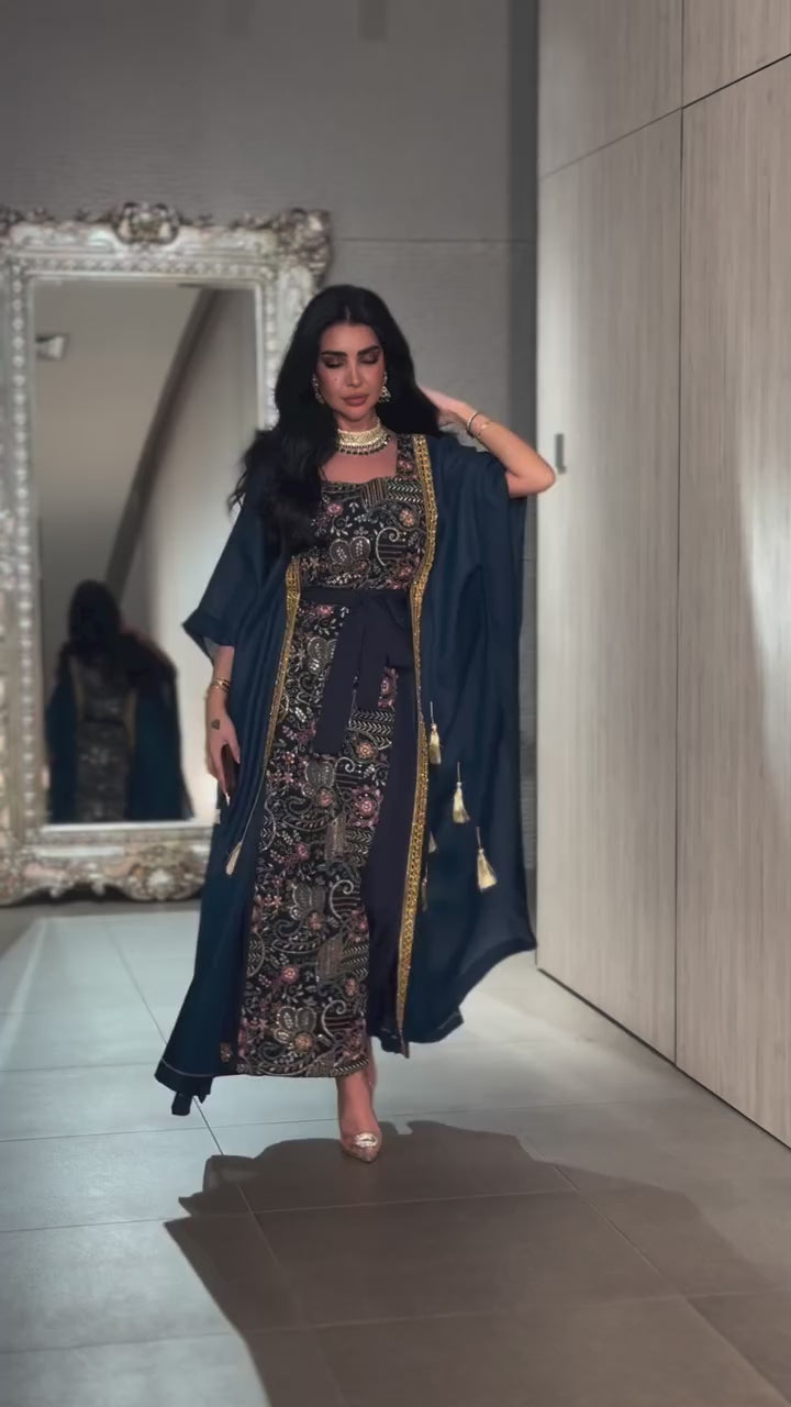 Celestial Blue Embroidery Dress