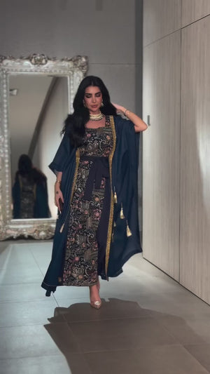 Celestial Blue Embroidery Dress