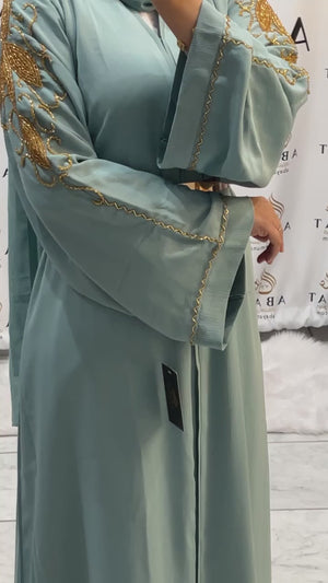 Gorgeous Cyan Abaya #844653