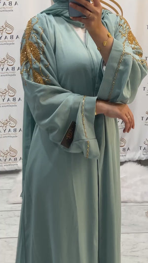 Gorgeous Cyan Abaya #844653