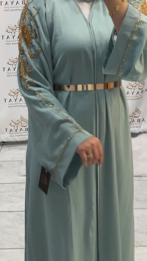 Gorgeous Cyan Abaya #844653