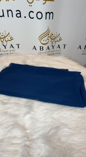 Blue Chiffon Georgette Hijab #59