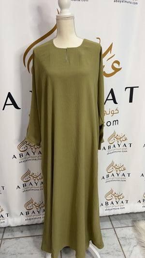 Plain Under Piece Abaya