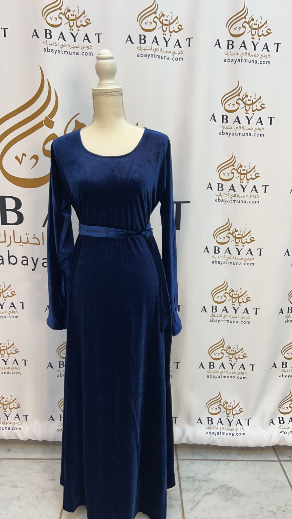 Gorgeous Blue Velvet Dresss #9197548