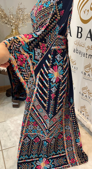 Dark Blue Palestinian Thobe #844373