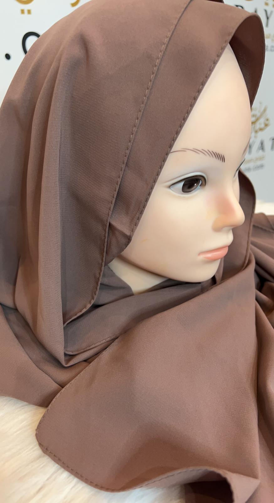 Tan Madina Chiffon Georgette Hijab #50