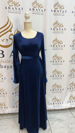 Gorgeous Blue Velvet Dresss #9197548