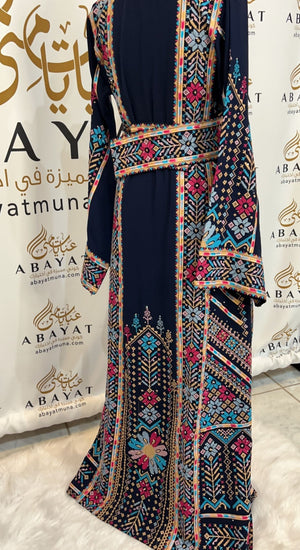 Dark Blue Palestinian Thobe #844373