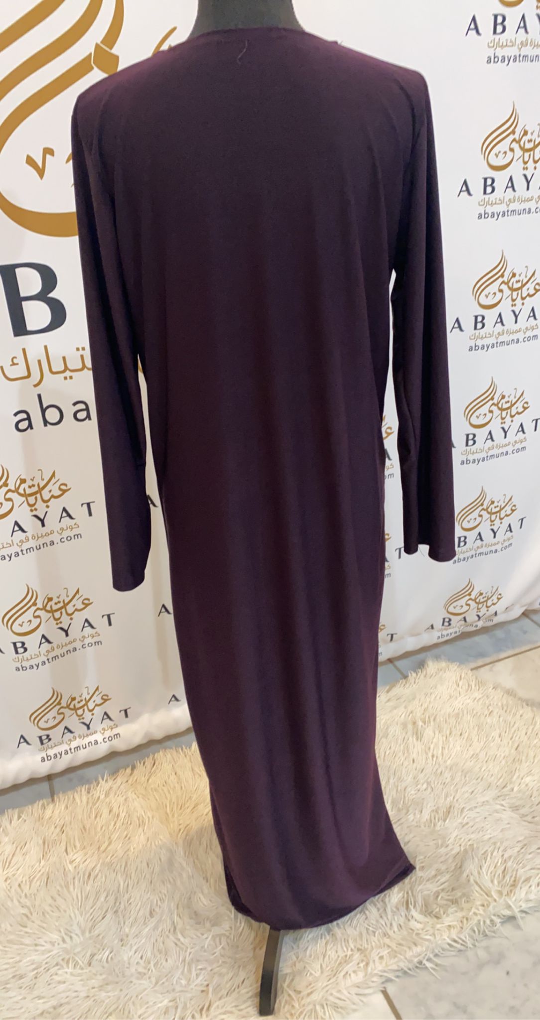 jersey dress abaya Draped Jersey Maxi Dress Formal Occasion Jersey Abaya Red / M