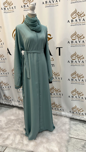 Gorgeous Cyan Abaya #844653