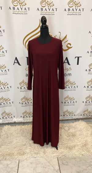 Burgundy Jersey Dress (under abaya) #843350