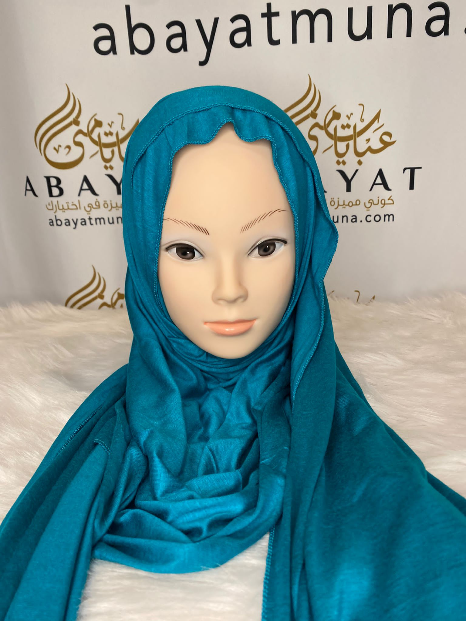 Blue Luxury Jersey Kashka Hijab #36