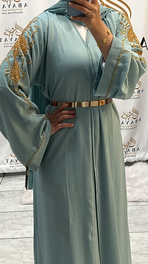 Gorgeous Cyan Abaya #844653